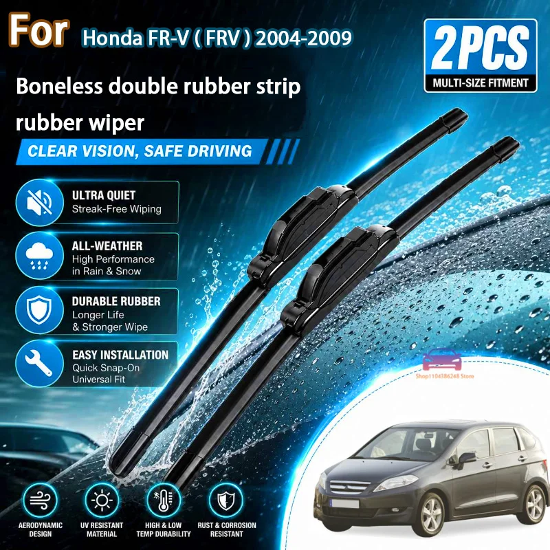 

Front Wiper Blades For Honda FR-V ( FRV ) 2004-2009 Windshield Windscreen Window Car Rain Brushes 26"+18" Modification Parts