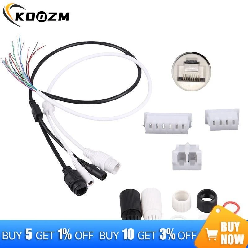 Câble PoE avec caméra IP audio DC, câble RJ45 intégré, module PoE pour caméra CCTV IP, 48V à 12V