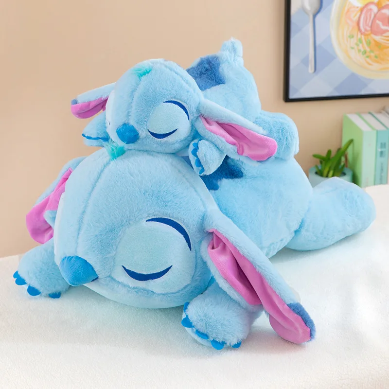 

35/65cm Lilo and Stitch Disney Plush Toys Crouching Style Pixar Anime Plushie Stich Dolls Pillow Soft Stuffed Gift for Children