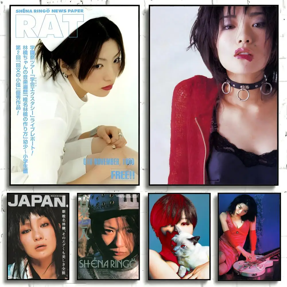 Singer S-Sheena Ringo Poster Self-adhesive Art Waterproof Paper Sticker Coffee House Bar Room Wall Decor
