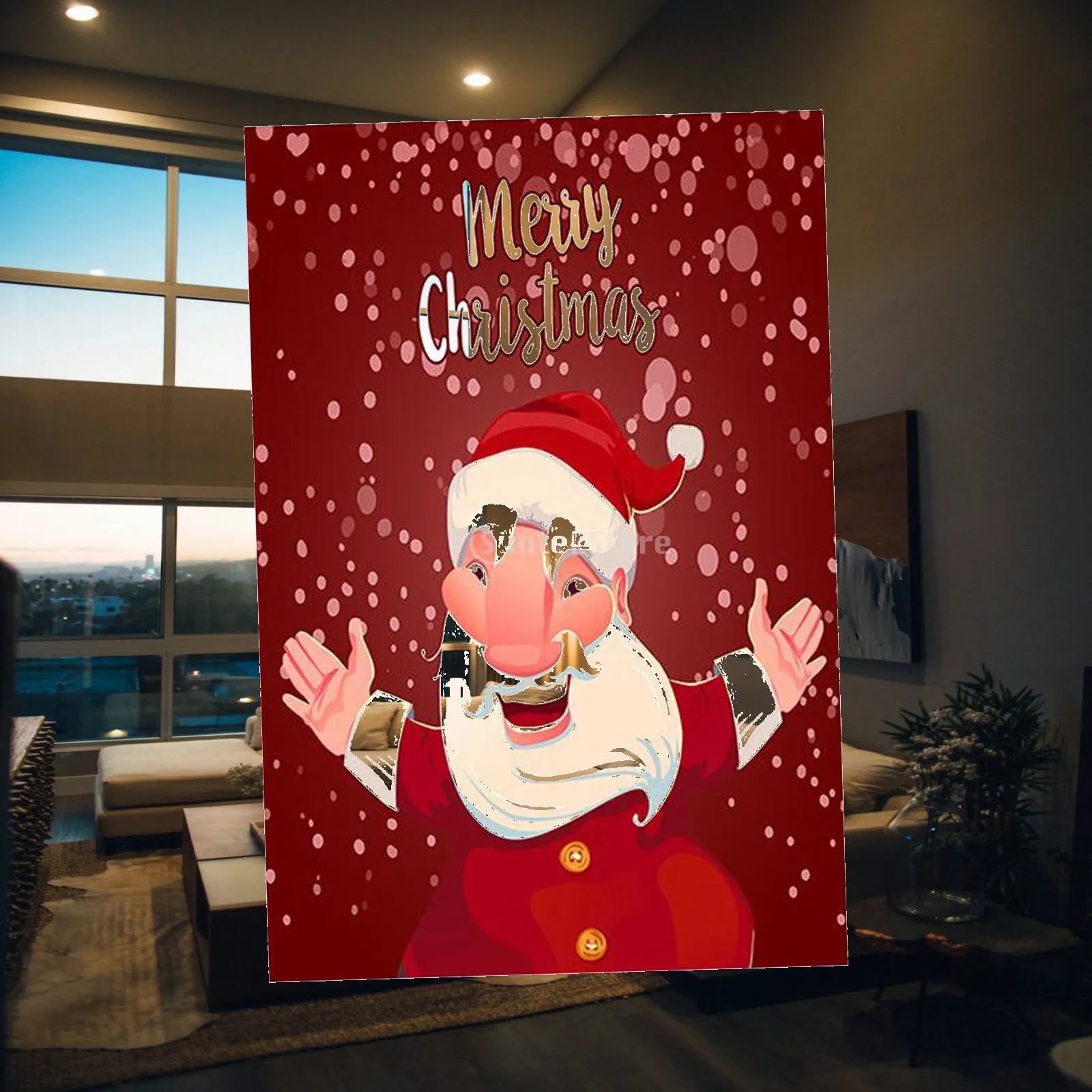 Christmas Garden Lawn Flag Double Sided Santa Flag Festival Decoration 17x12