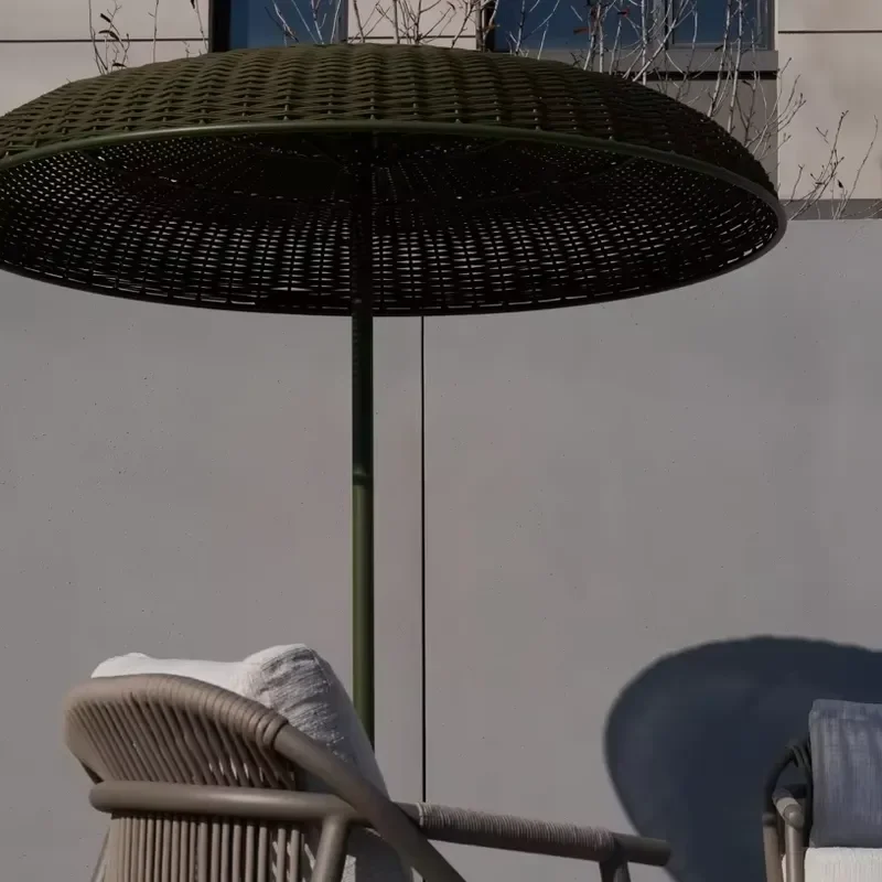 Outdoor Single Layer Rome Parasol Big Size Garden Roman Offset Umbrella Outdoor Sun Garden Parasol