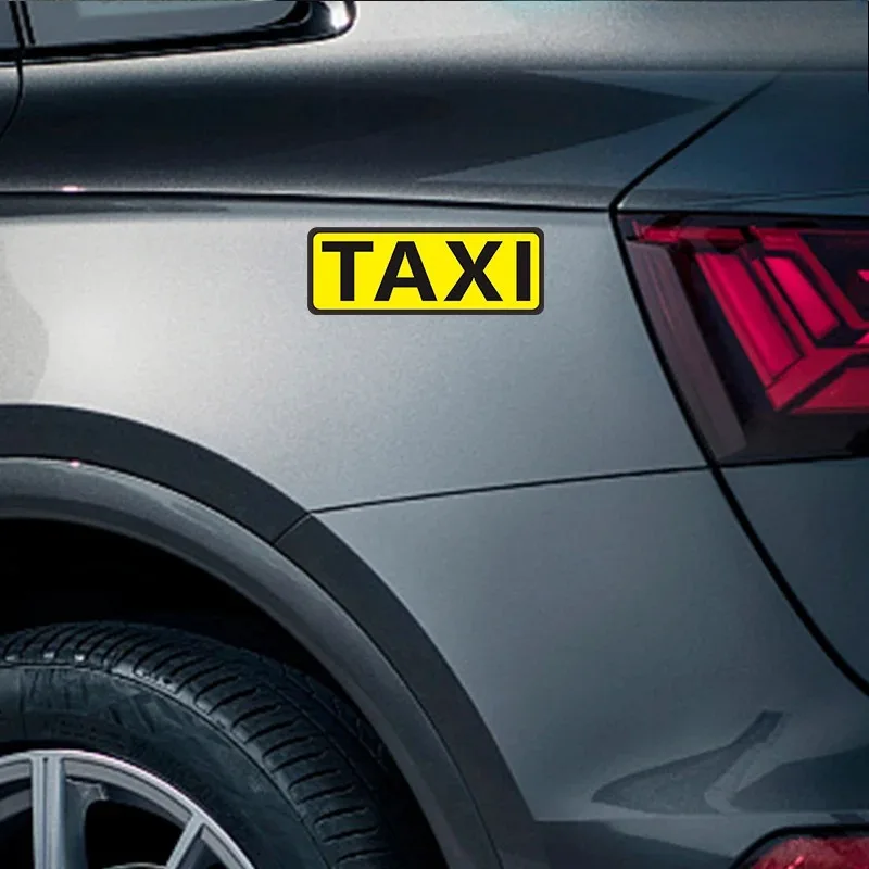 Reflective Taxi Car Sticker Waterproof Vinyl Decal for Bumper Auto Body Styling Decoration Vehicle Exterior Accessories