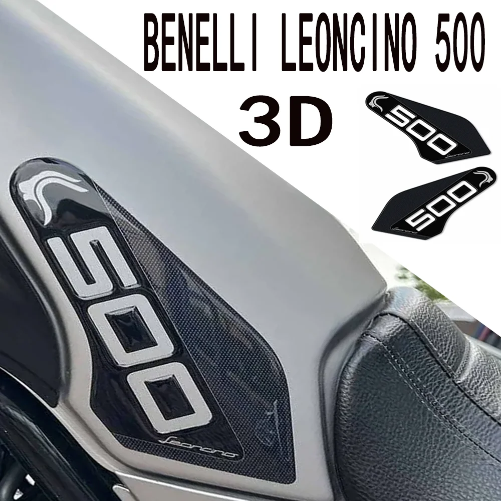 

3D Gel Motorcycle Side Fuel Tankpad Non-slip Tank Protector StickersFor Benelli Leoncino 500 Decal Gas Knee Grip Traction Pad