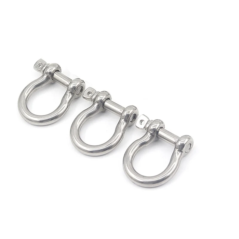 A2 Stainless Steel Bow Shackles M4 M5 M6 M8 M10 M12 M14 M16 M18 M20 M22 M25 Shackle Lifting Towing