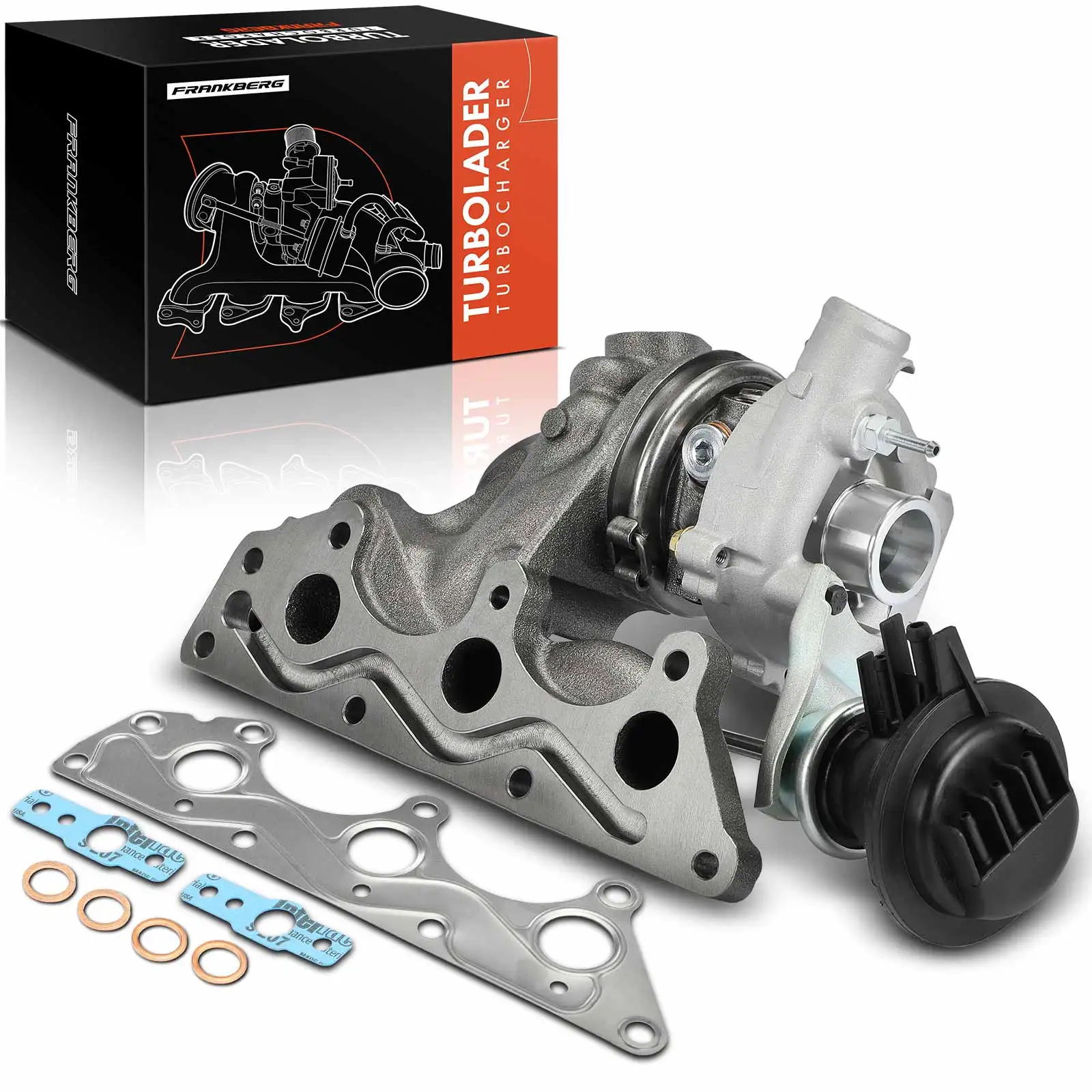 Frankberg 1x Turbolader Abgaskrümmer Einheit für Smart Cabrio 450 City-Coupe Fortwo Cabrio Fortwo Coupe Roadster 452 1600960999