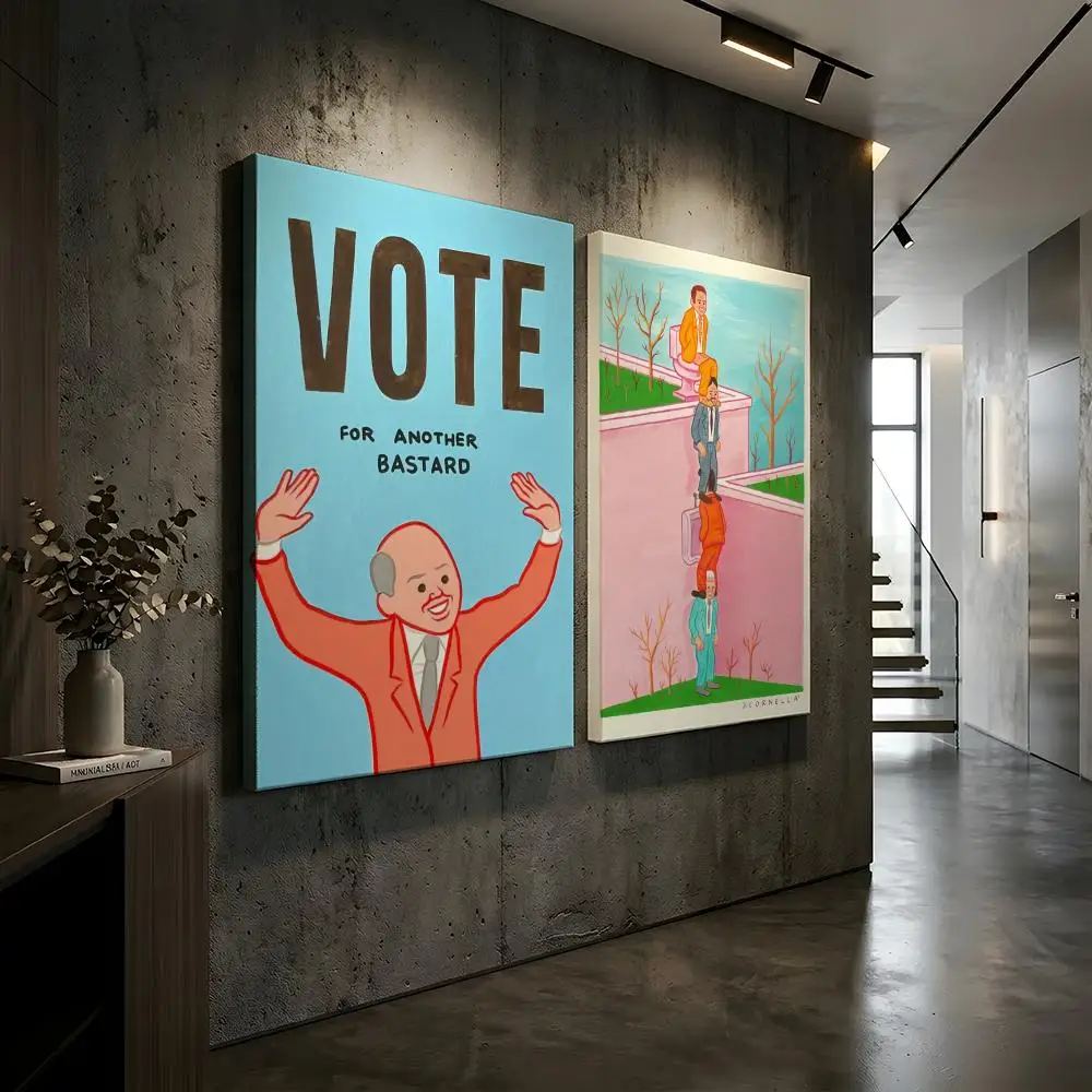 Joan Cornella Art Prints Framed Wall Painting Canvas Wall Art Inner Frame Waterproof Home Decor For Living Room