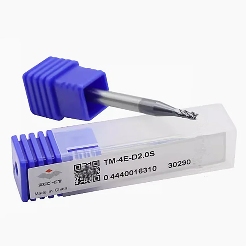 

TM-4E-D1.0S/TM-4E-D2.0S/TM-4E-D4.0S/TM-4E-D1.0/TM-4E-D2.0/TM-4E-D4.0/TM-4E-D5.0 ZCC.CT CNC 4-edge Flat end mills 4T End Mills