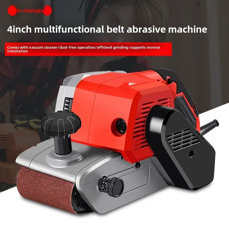 220V Portable Mini Belt Sander with Palm Sanding Machine for Woodworking, Polishing Tool for Household C