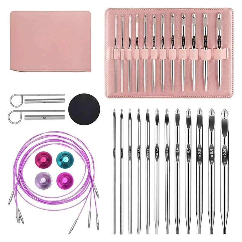 2026 Hot Style DIY Knitting Craft Tool- 12-Piece Interchangeable Crochet Hook Set For Making Blankets And Scarves