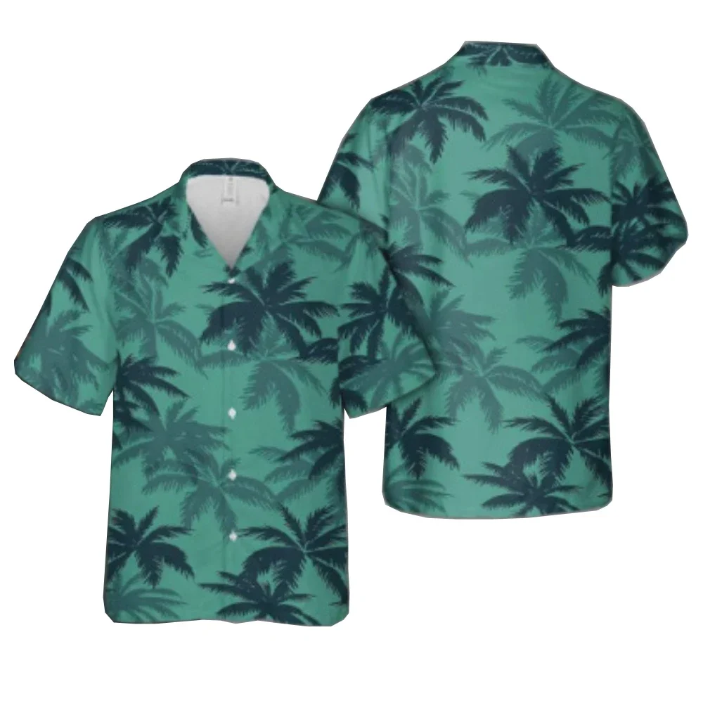 Game Tommy Vercetti Cosplay Costume Shirt Short Uniform for Men Protagonist Player Coast Style Beach Halloween Carnival Party