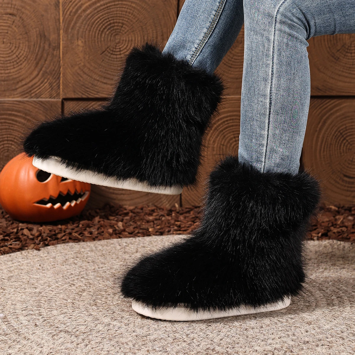 レディース スノーブーツ 冬用 プラットフォームシューズ フ - Women'S Shoes Big Feet のレビューと価格