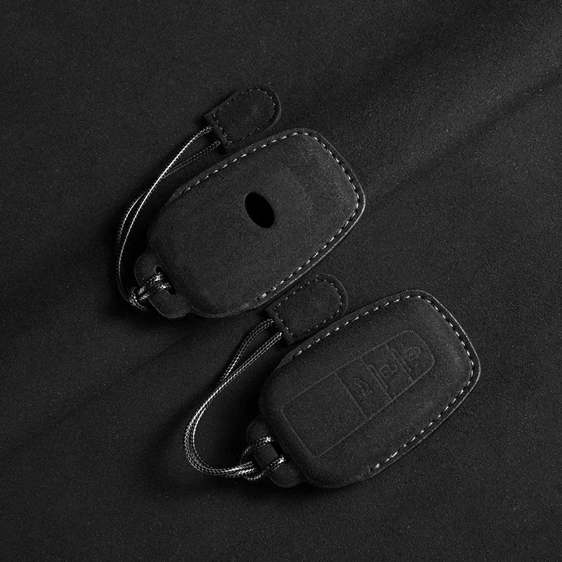 Leder-Autoschlüsselhülle für Toyota Land Cruiser 200 Prado Crown Yaris Cross Hilux Innova Fortuner Camry Alphard PREVIA Vellfire.