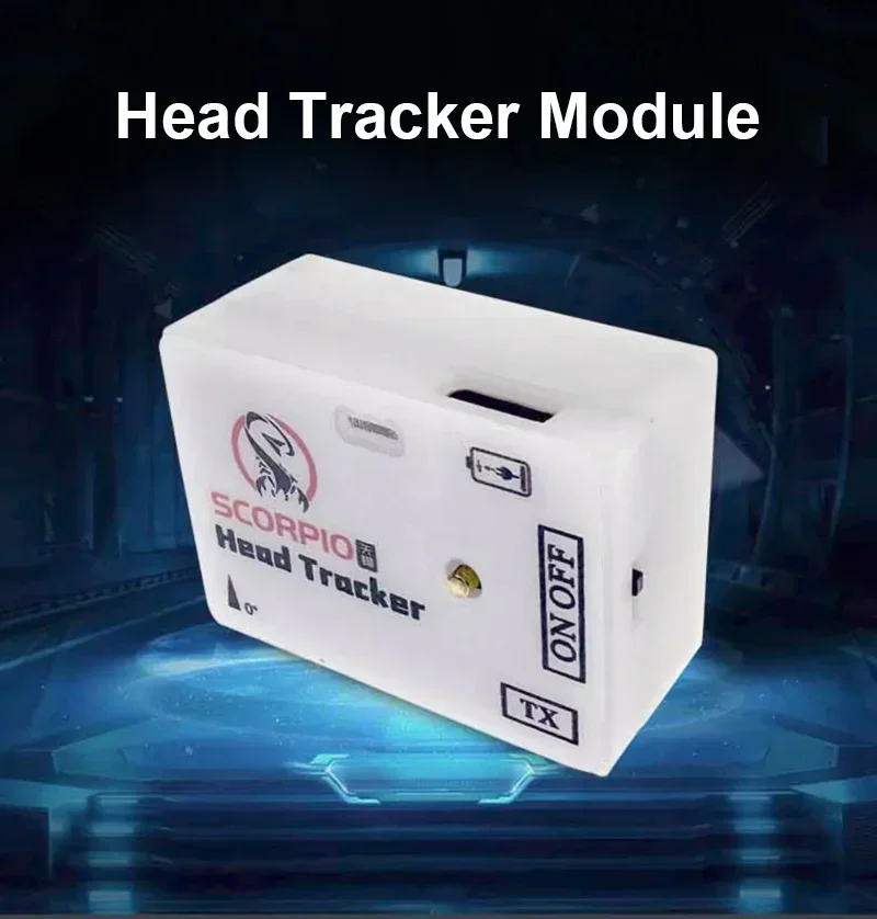 2.4G Wireless FPV Head Tracker TX+RX Modules with 2-axis FPV Drone Gimbal Bracket + 2PCS Metal Gear Servos