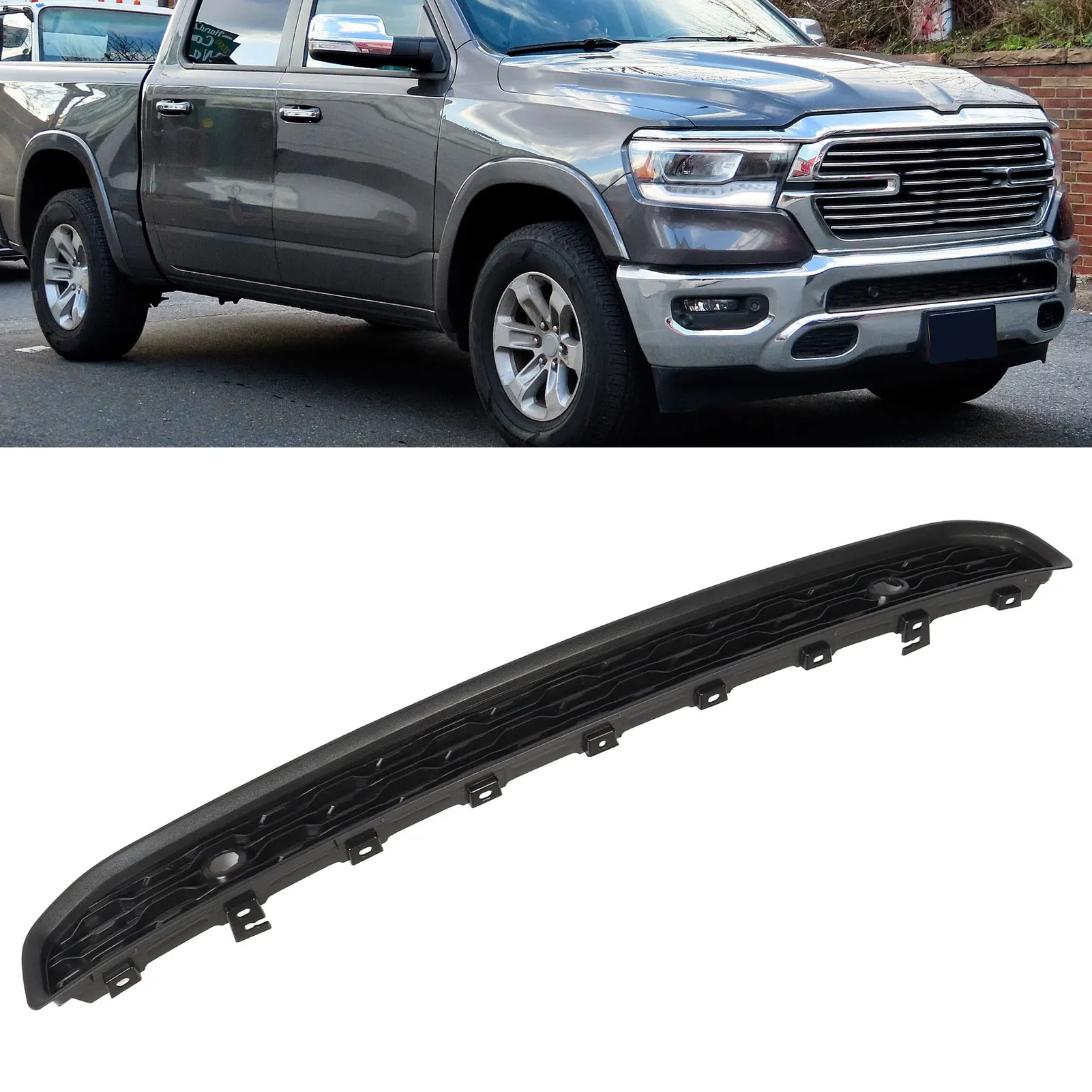 

68414138AA Нижняя решетка переднего бампера 68414138AA Аэродинамическая нижняя накладка-решетка для 1500 DT 2019-2022 гг.