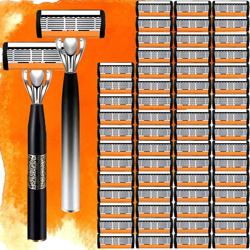 تأتي ماكينة الحلاقة الجديدة 2025 مع مقبضين مضادين للانزلاق و72 شفرة حادة للغاية قابلة للاستبدال. إنها هدية عظيمة للمهرجانات #1