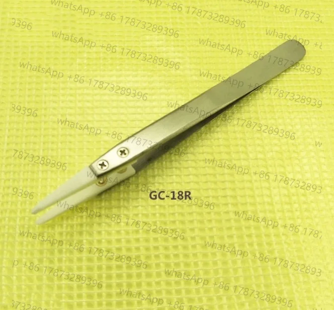 Semiconductor Tweezers 13, Acid and Alkali Resistant, Anti-static, High Temperature Resistant Zirconium Ceramic Tweezers, Wafer
