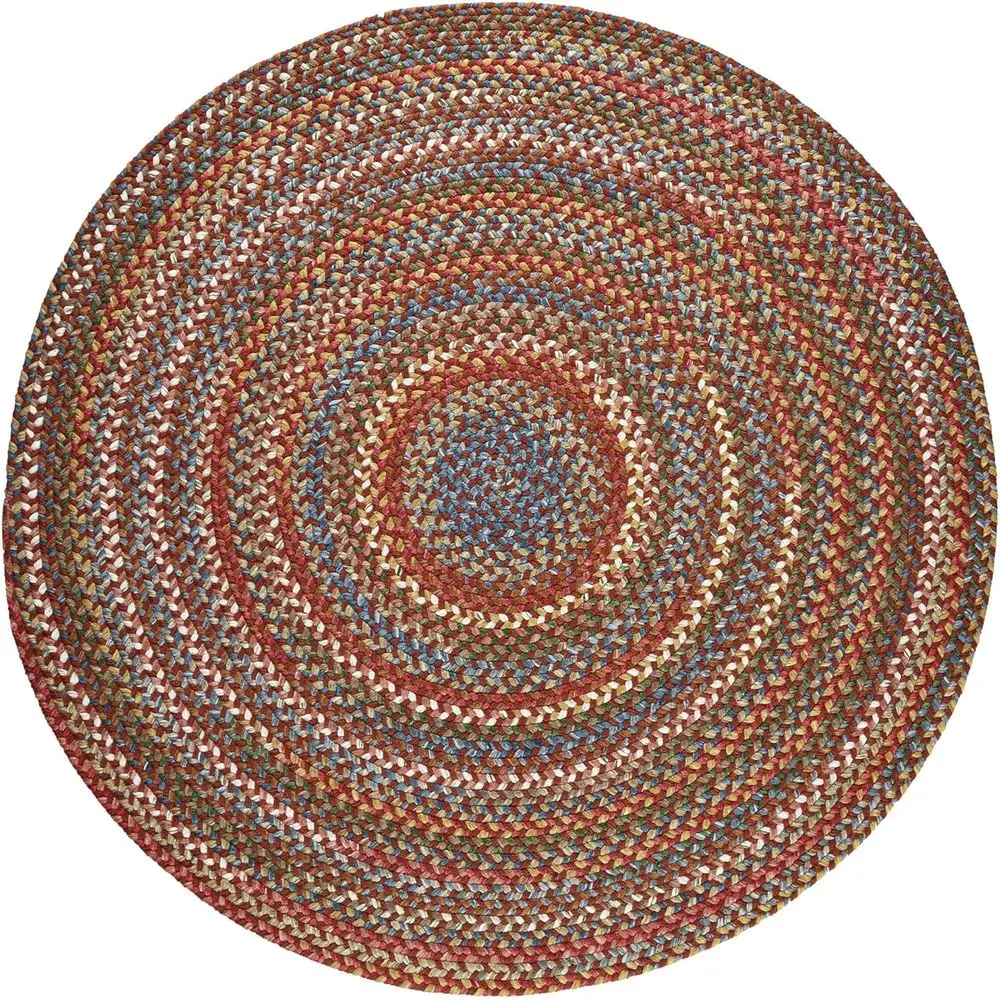 

Braided Tawny Port 10' x 10' Kitchen Living Room Area Rug, Made in USA