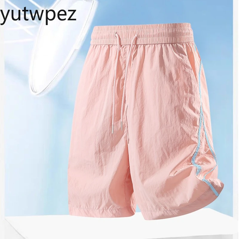 Lightweight UV Protection Quick-Dry Shorts UPF50+ Summer Drawstring Men Casual Jogger Casual Classic Workout Gym Running Sports