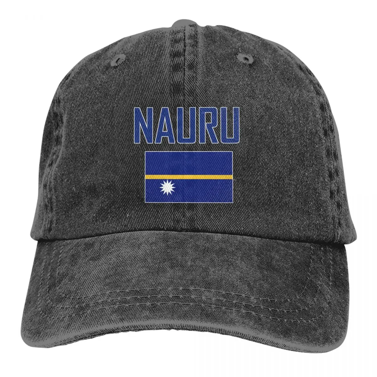 Flag of NAURU Baseball Caps Unisex Soft Casquette Cap Fashion Denim Hat Vintage Adjustable Dad Hat