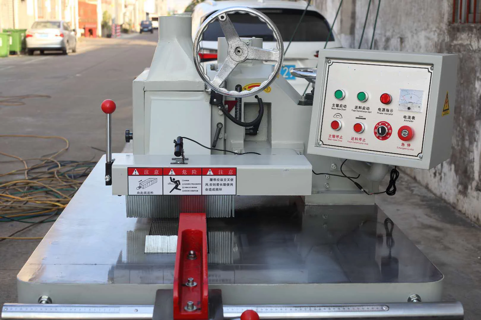 Automatic Auto Woodworking Wood Single Blade Straight Line Circular Cutting Rip Saw Cutter Ripsaw Machine Equipment