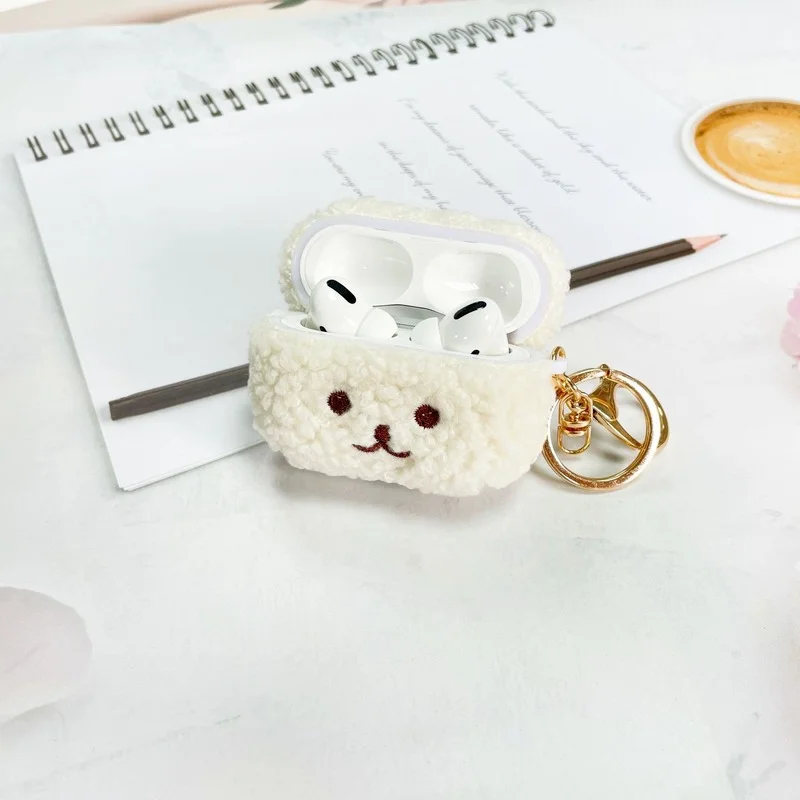 For Apple Airpods 1 2 Pro Cute Fluffy Bear Earphone Case Cover Fashion Lovely Headphones Fur Cases For Airpods 3 Charging Box