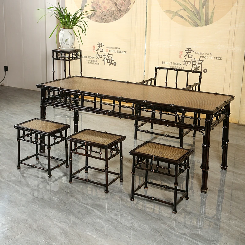 Art Studio Spazio creativo Sala da pranzo Soggiorno e mobili per hotel all'aperto Tavolo da disegno in bambù fatto a mano