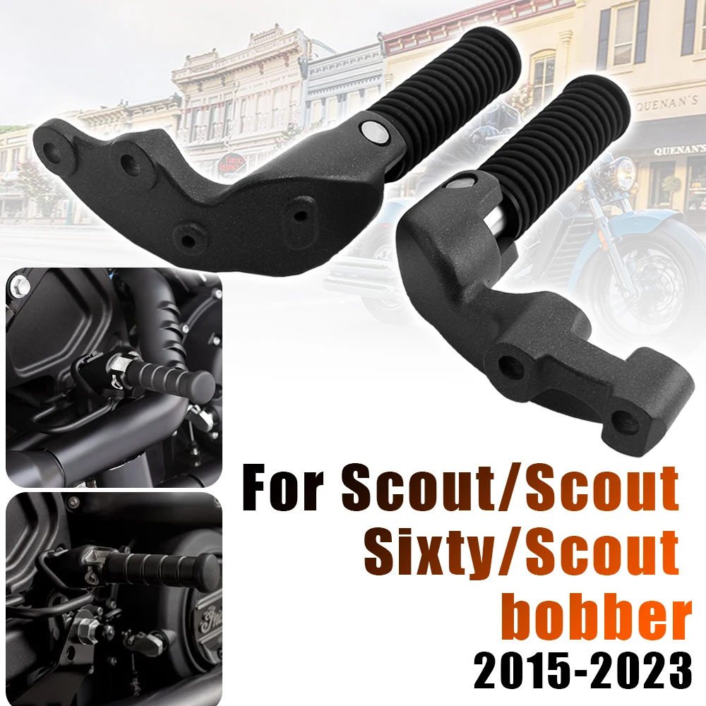 

Fit For Indian Scout Bobber Sixty Rogue Twenty ABS 2015-2023 Motorcycle Passenger Floorboards Rear Foot Pegs Footrest Pedal