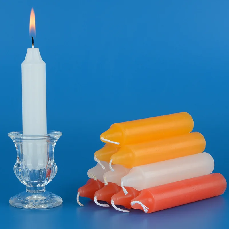 8pc/pack 2x11cm Odorless Smokeless Ordinary Lighting Candles Buddha Offering And Blessing Candles Emergency Power Outage Candles