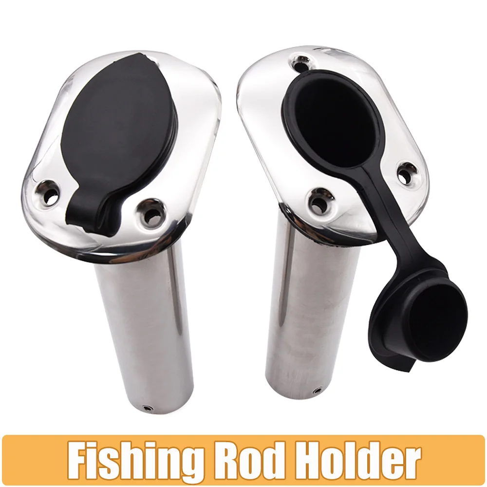 

Stainless Steel Fishing Rod Holder Marine Flush Mount 15 / 30 / 90 Degree Rod Pod for Marine Boat Fishing Tackle Accessory Yacht