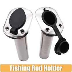 Stainless Steel Fishing Rod Holder Marine Flush Mount 15 / 30 / 90 Degree Rod Pod for Marine Boat Fishing Tackle Accessory Yacht