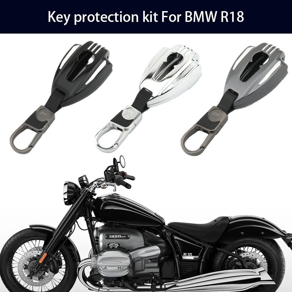 For BMW R18 Classic R18B Bagger Transcontinental Motorcycle Key Case Aluminum Protector Decoration R18TC