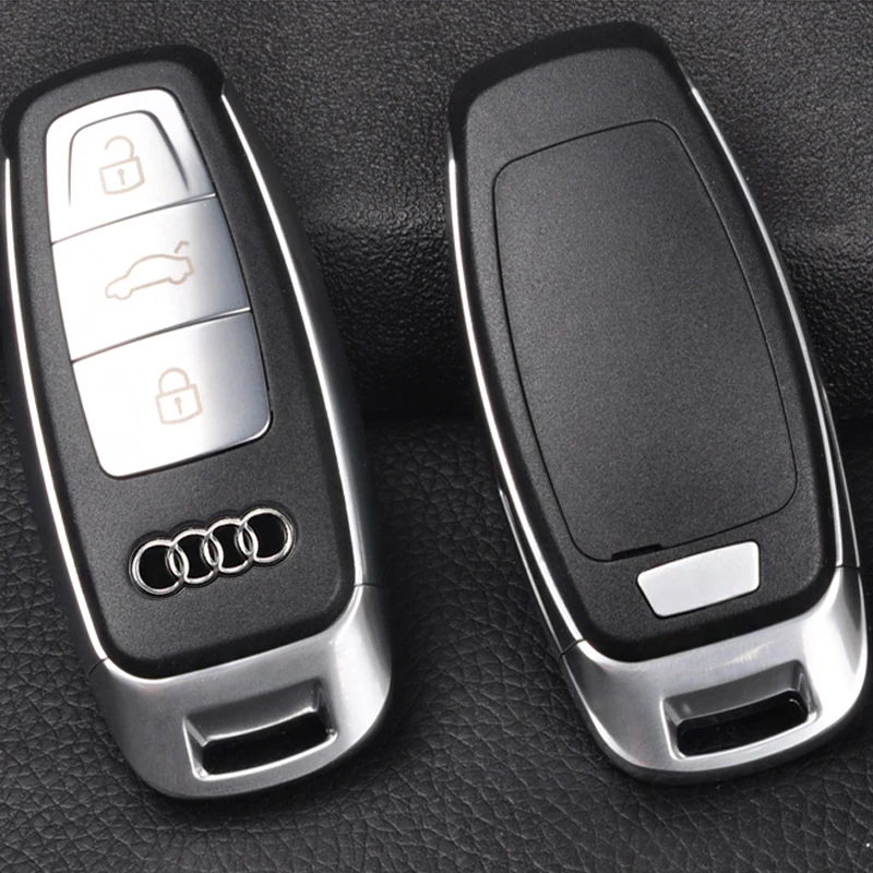 16mm Car Remote Key Sticker Aluminum Emblem Decal For Audi RS6 A1 A2 A3 A4 A5 A6 A7 A8 Q1 Q2 Q3 Q4 Q5 Q6 Q7 Q8 TT S5 B8 C6 B9 B6