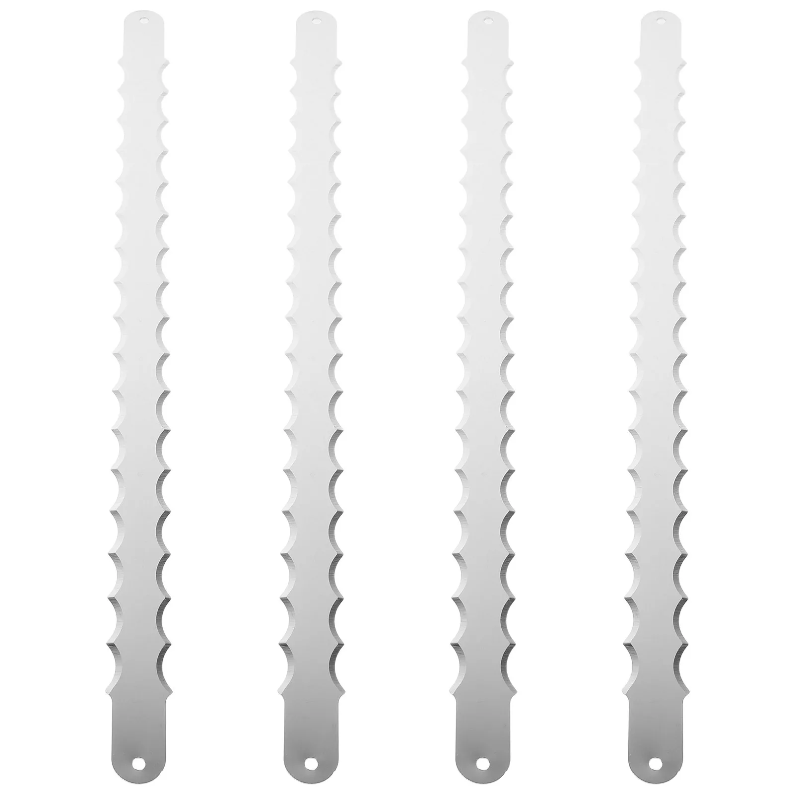 

4 шт. 10,5-дюймовые пилы для хлеба, замена из нержавеющей стали для нарезки машины, двухсторонний зубчатый резак, инструмент для хлеба, хлеба, торта