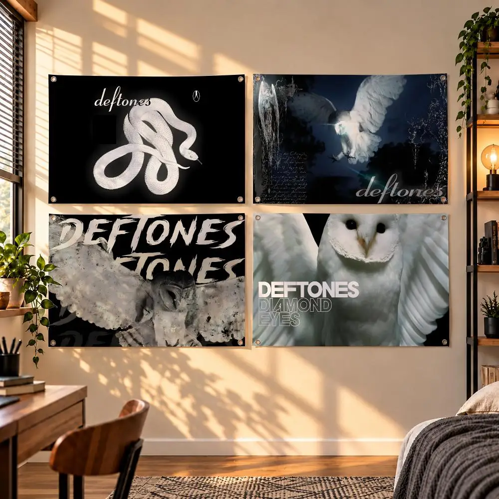 Iconic Alternative Metal Band Deftones Flags Indoor Outdoor Wall Hanging Flag Decor Banner Wall Decor
