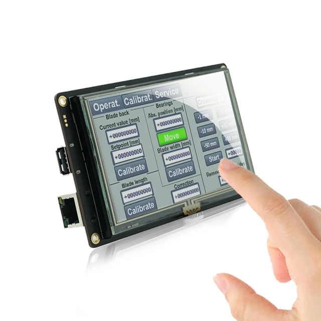 5.6 inch Intelligent HMI Serial TFT LCD Display with Free Software + 256M Flash Memory + Touchscreen for Any MCU