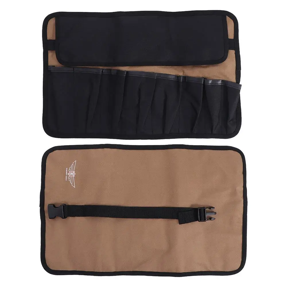 

Oxford Cloth Roller Tool Bag Carrier Bag Multi Pocket Tool Roll Organizer Anti drop Adjuseable Tool Storage Bag Electrician