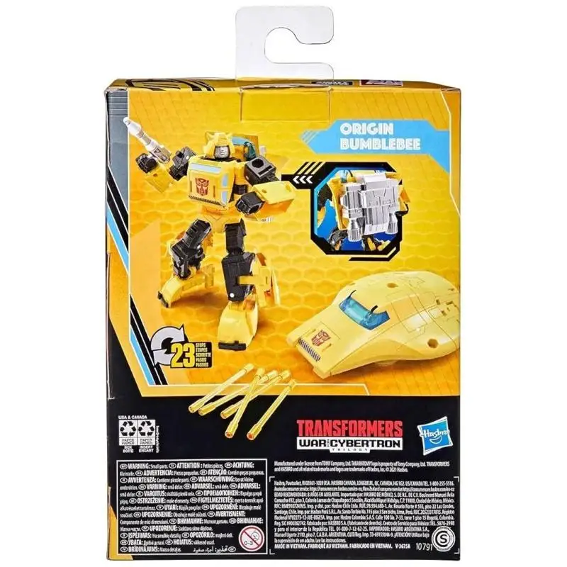 Transformers de juguete Buzzworthy Bumblebee War para Cybertron Deluxe Class Origin Autobot Jazz Origin Bumblebee figura de acción regalo