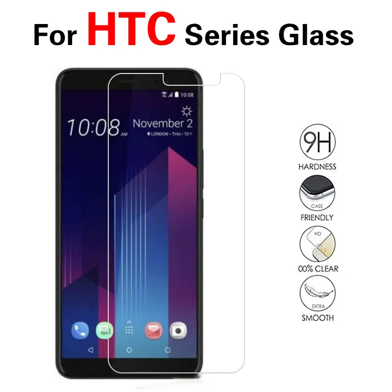 Tempered Glass Film For HTC U12 Life S9 M10 T6 X902e One Max U Ultra Butterfly 2 3 U11 Plus Play Glass Film Screen Protector