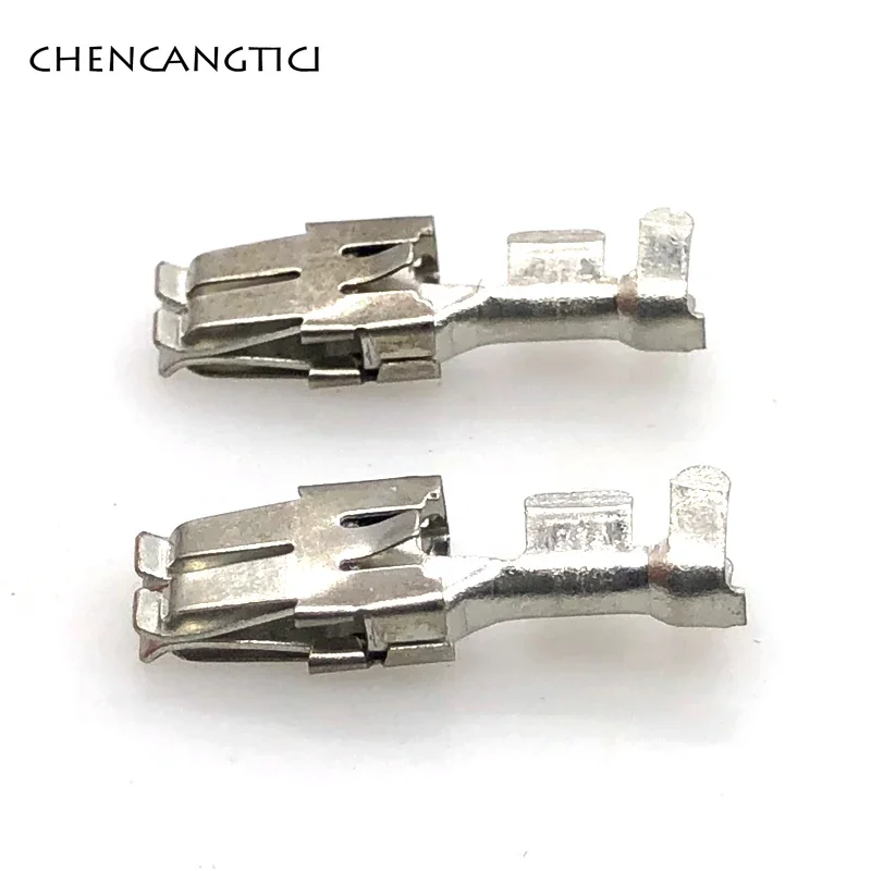 20 Pcs 6.3 MM Series Automotive Electrical Splice Wire Terminal Car Non-Insulated Female Crimp Cable Terminal 926965-1