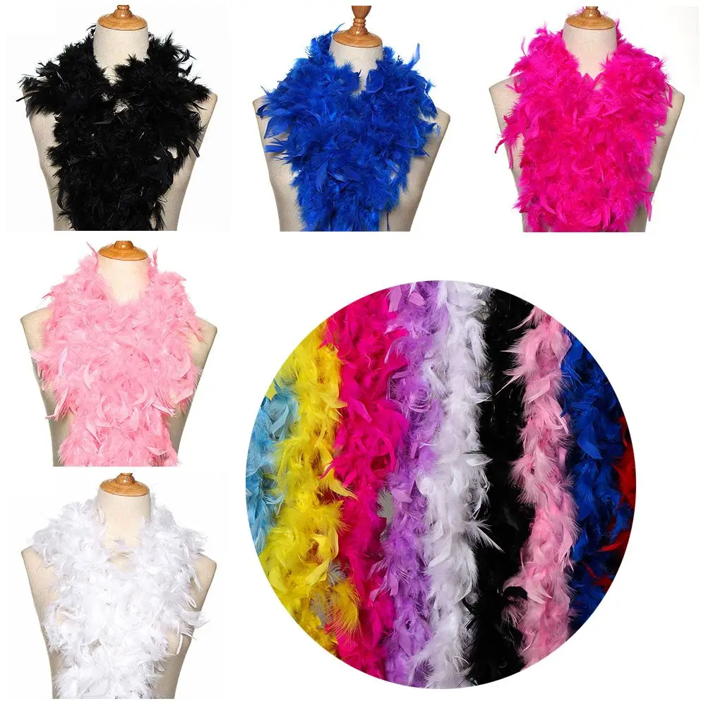 2M Feather Boa Strip Fluffy Craft Costume Fancy Dress Wedding Party Decoration Apparel Sewing & Fabric