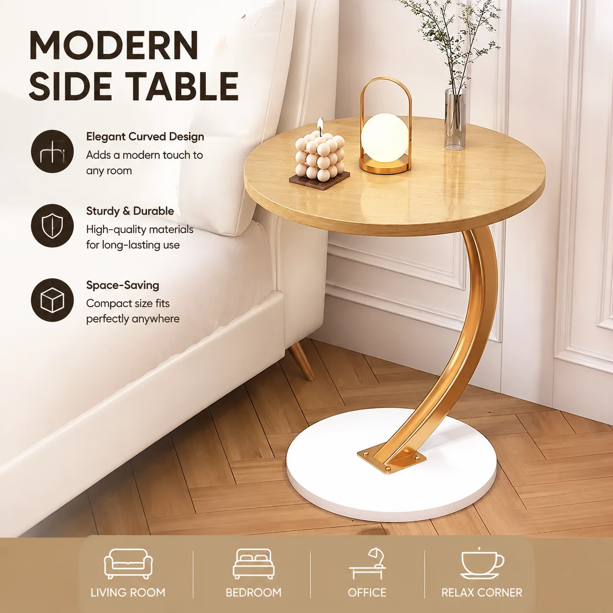 Center Ergonomic Round Coffee Tables Breakfast Coffee Aesthetic Luxury Small Luxury Space Saving Bistro Simple Hotel Furniture