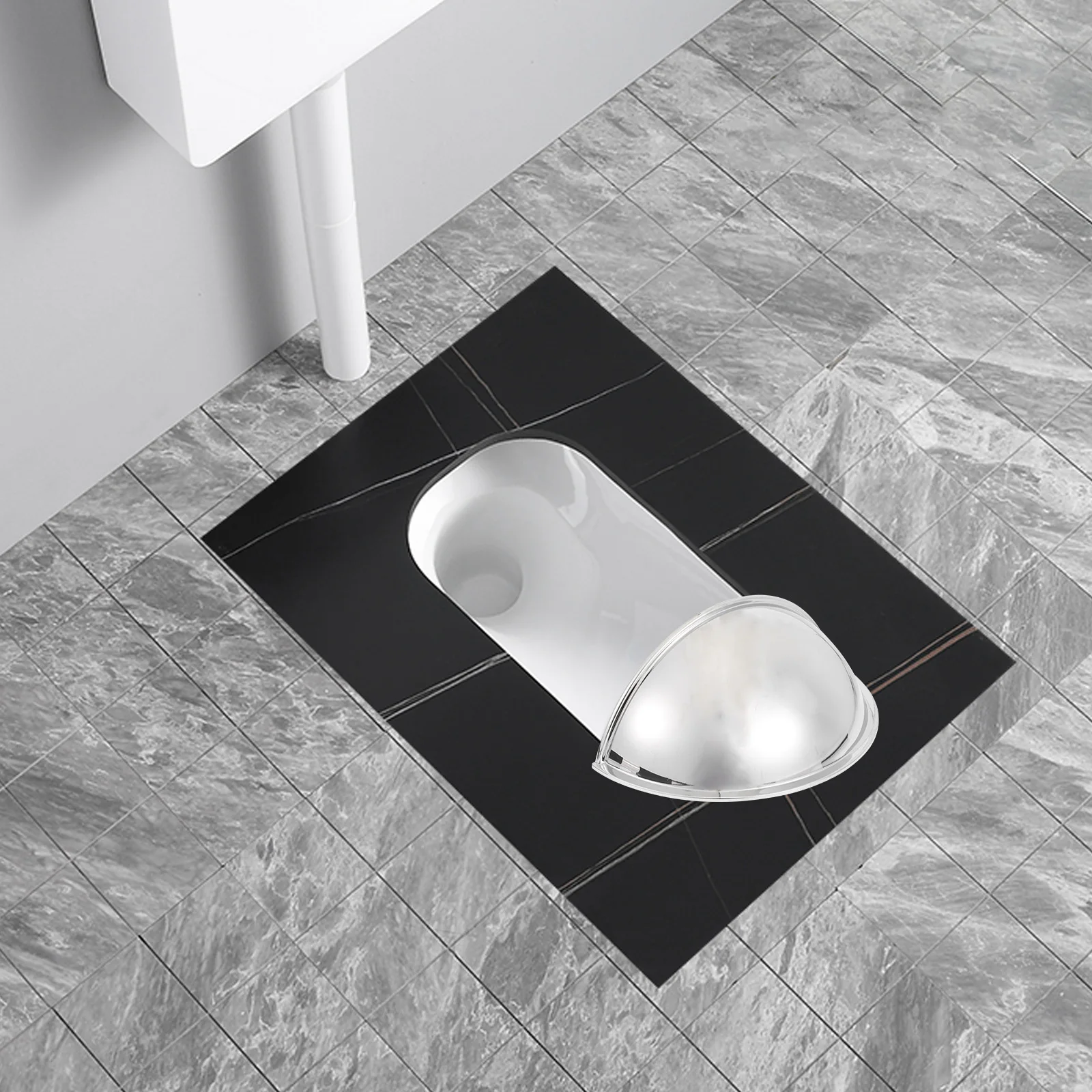 

Защитный экран для унитаза от брызг, серебристый, из прочного АБС-пластика, практичная деталь для ванной комнаты, защита от брызг мочи, для дома