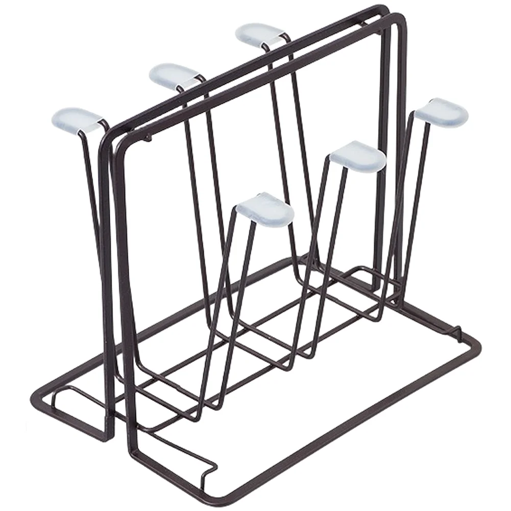 hanging-steel-rack-for-for-wine-glasses-and-mugs-inverted-drainage-design-rust-resistant-carbon-steel-20x14x17cm