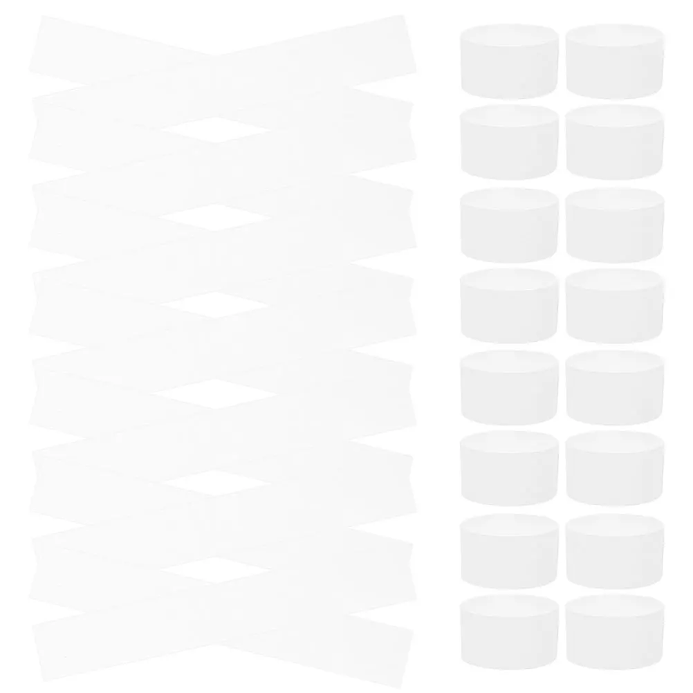 

100 Pcs Cash Bundle Straps for Money Blank Paper Wrappers Banknote Bills Wrapping