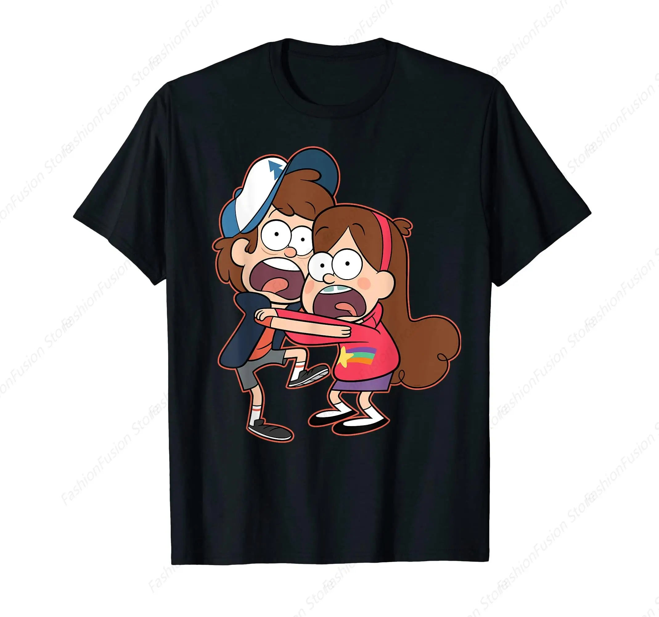 Men'S Falls Welcome To Gravity And Falls T Shirt Cotton Merch Novelty Short Sleeve O Neck Tees Gift Idea T-Shirt Streetwear Tops