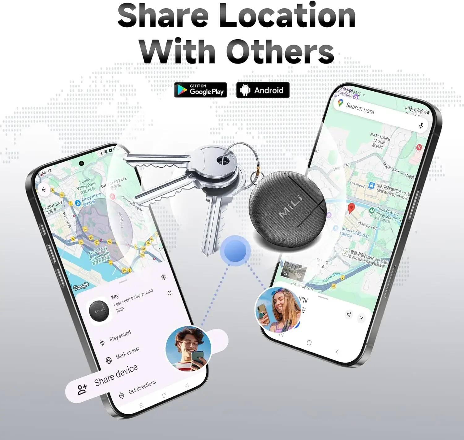 Litag Tracker Compatible with Google Find Hub APP (Android Only),Smart Tag IP68 Waterproof, Item Finders for Wallets, Bikes,Keys