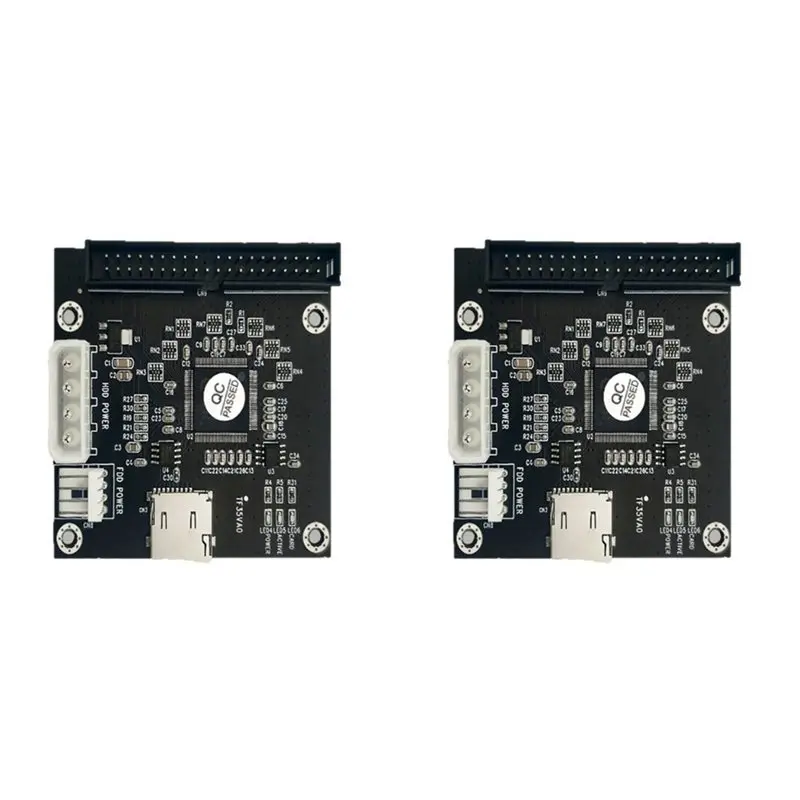 2X SD Memory Card To IDE Hard Disk Drive Adapter For Micro-SD TF Card To IDE 40Pin 3.5Inch Male Adapter