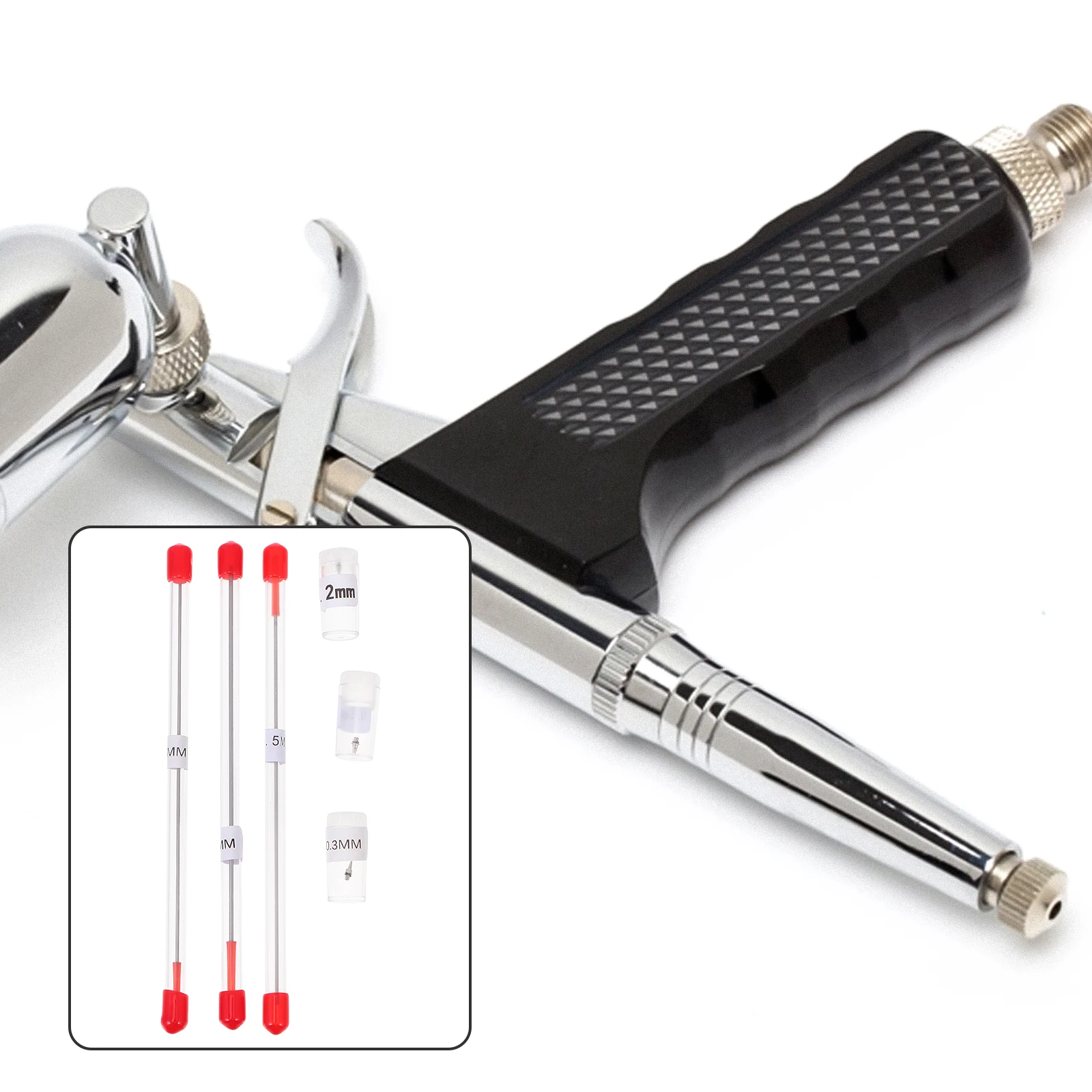 

6 pcs Airbrush Accessories Replacement Needle Nozzle Part for Sprayer Fit Painting Machine Art Supplies Alloy Material Practical