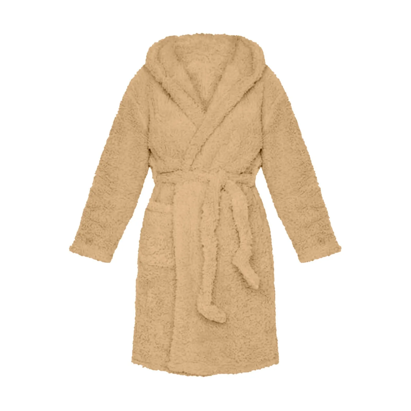 Winter Robe Ladies Dressing Gown Fluffy Bathrobe Hooded Bathrobe Pyjamas Women Bathrobe Winter Pyjamas Female Home Clothing